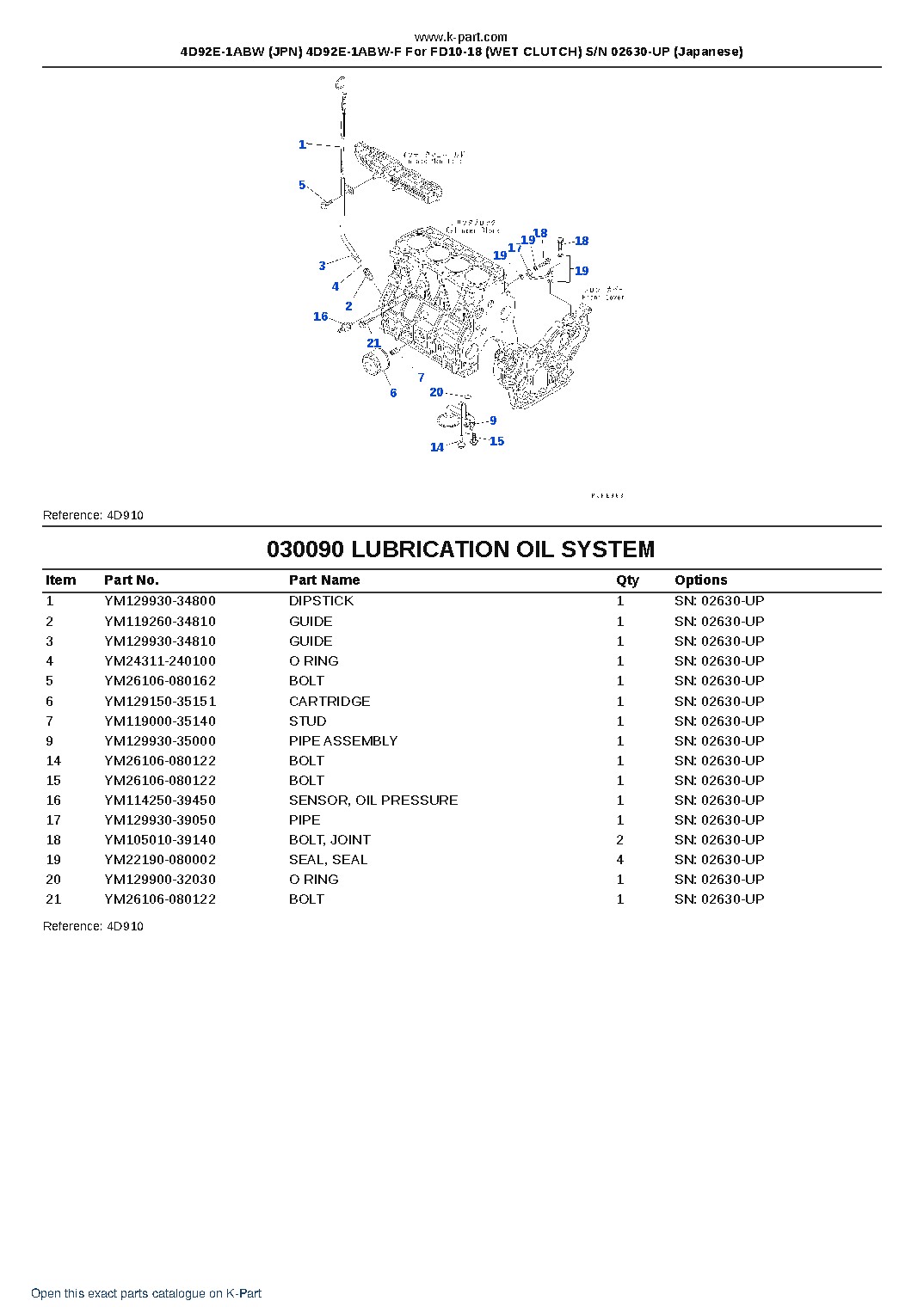 4D92E-1ABW (JPN) 4D92E-1ABW-F For FD10-18 (WET CLUTCH) S/N 02630-UP (Japanese) – sample page 10