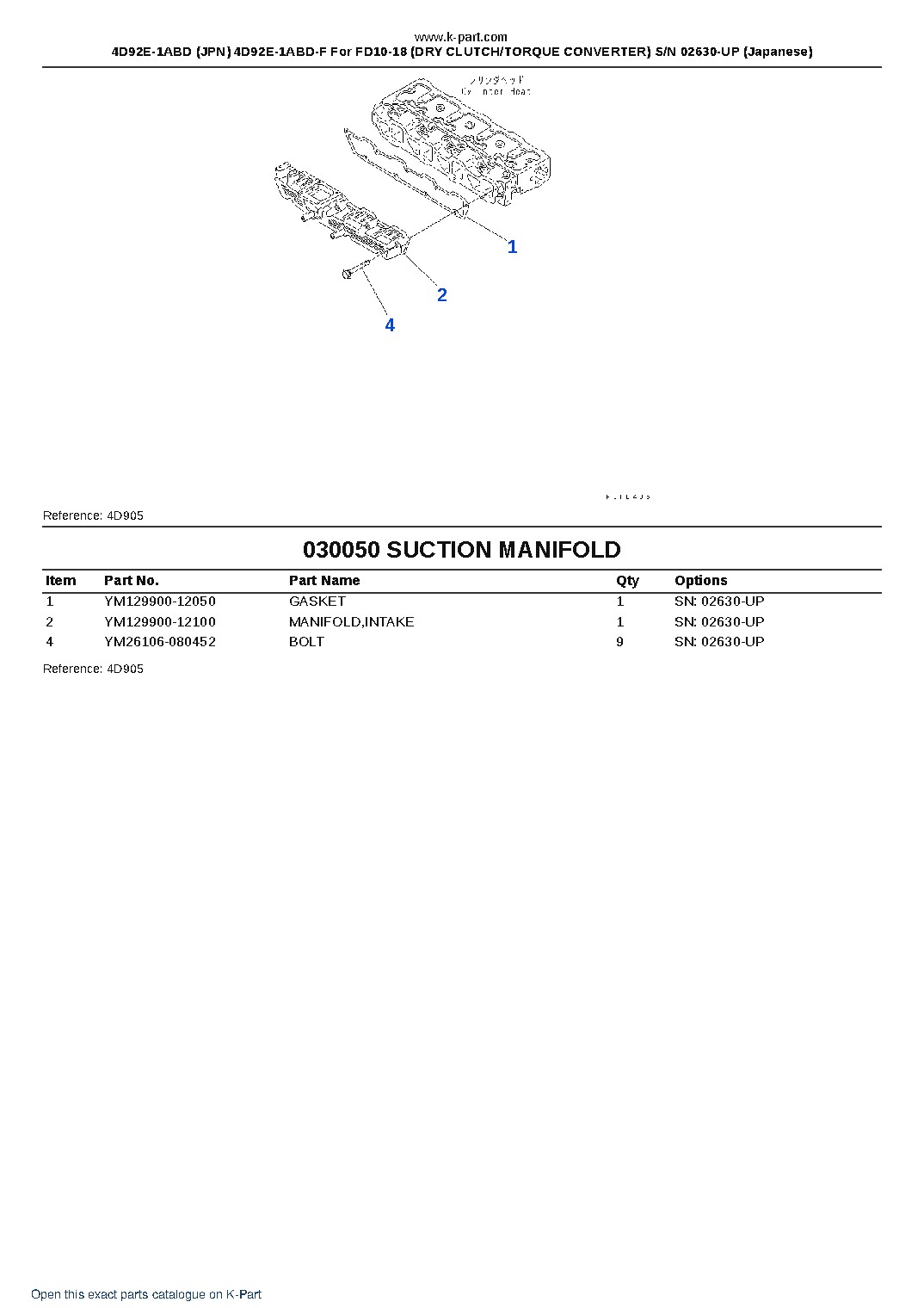 4D92E-1ABD (JPN) 4D92E-1ABD-F For FD10-18 (DRY CLUTCH/TORQUE CONVERTER) S/N 02630-UP (Japanese) – sample page 6