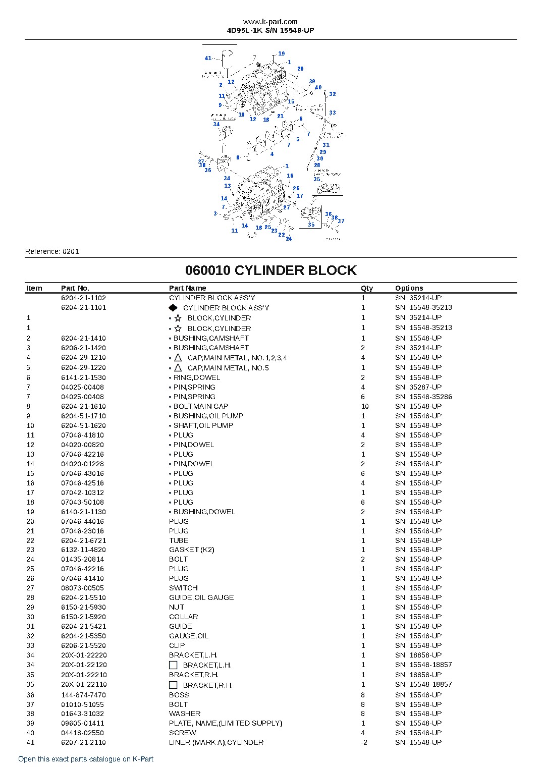 4D95L-1K S/N 15548-UP – sample page 8 4D95L-1K S/N 15548-UP – sample page 8