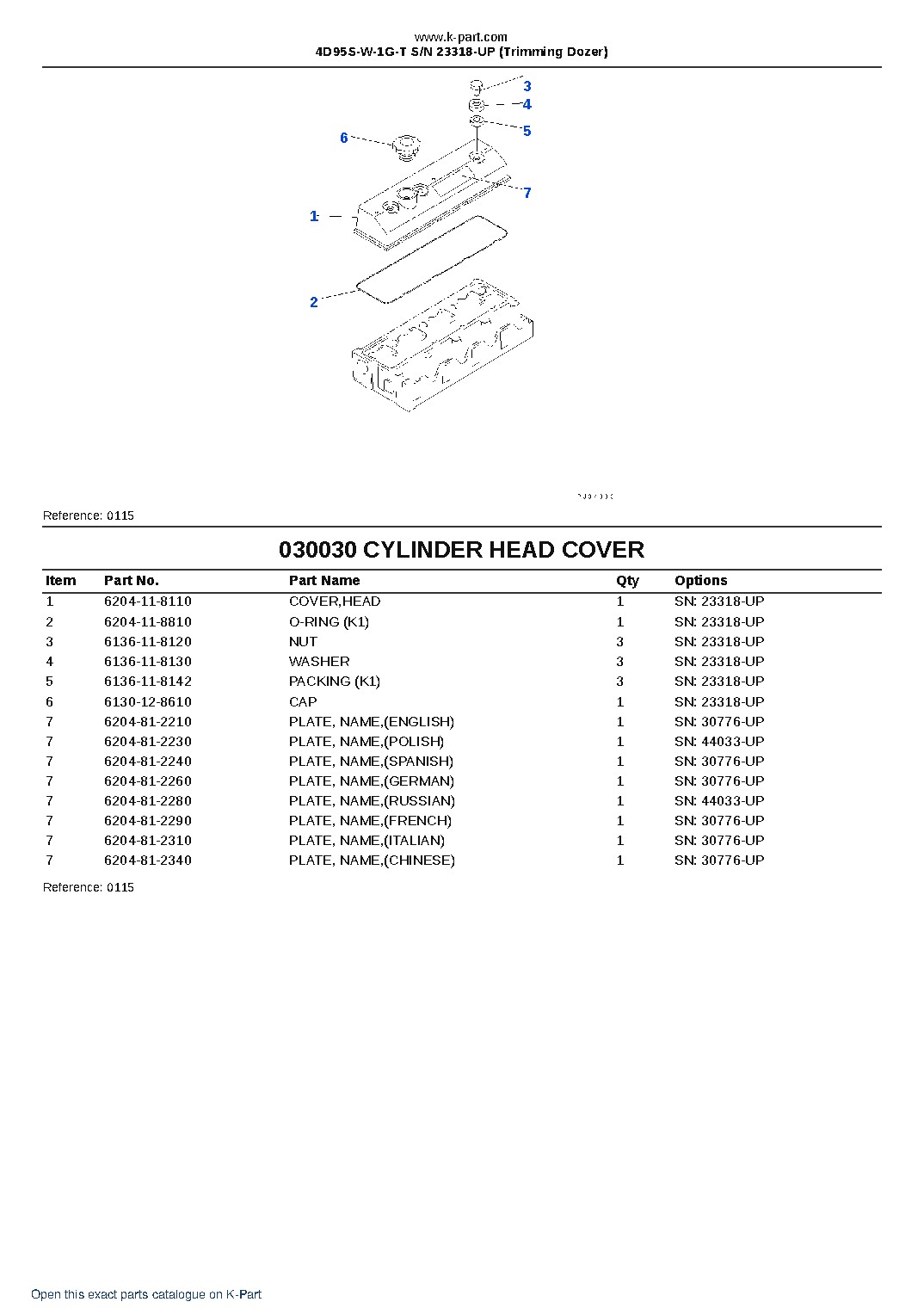 4D95S-W-1G-T S/N 23318-UP (Trimming Dozer) – sample page 4 4D95S-W-1G-T S/N 23318-UP (Trimming Dozer) – sample page 4