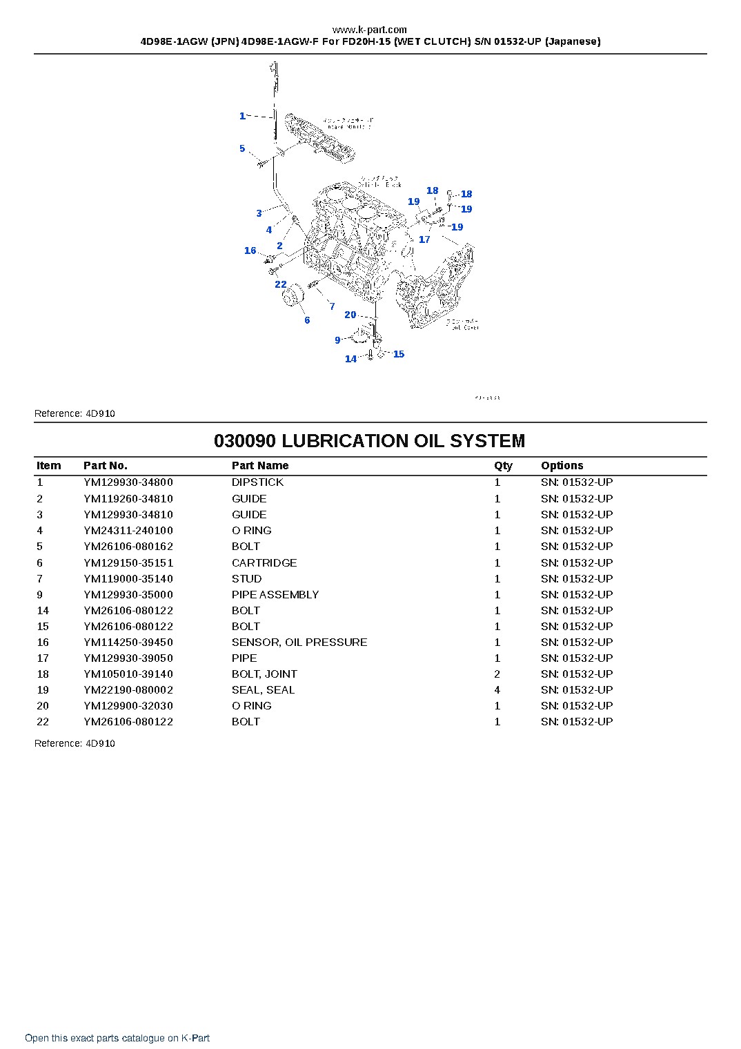 4D98E-1AGW (JPN) 4D98E-1AGW-F For FD20H-15 (WET CLUTCH) S/N 01532-UP (Japanese) – sample page 10