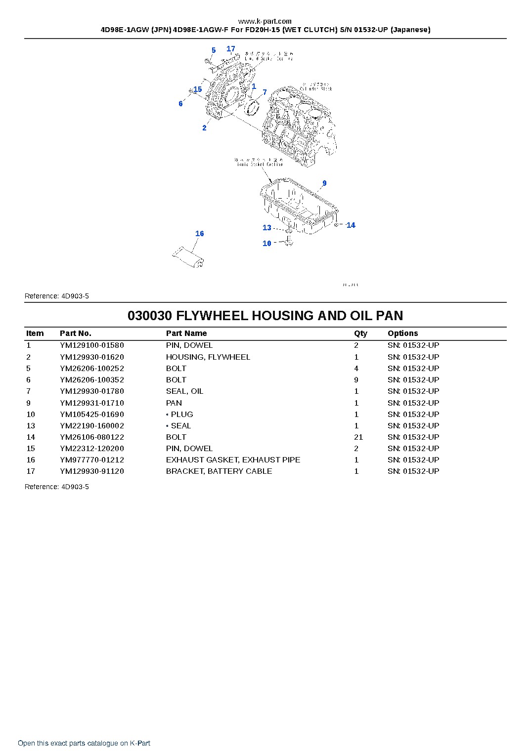4D98E-1AGW (JPN) 4D98E-1AGW-F For FD20H-15 (WET CLUTCH) S/N 01532-UP (Japanese) – sample page 3