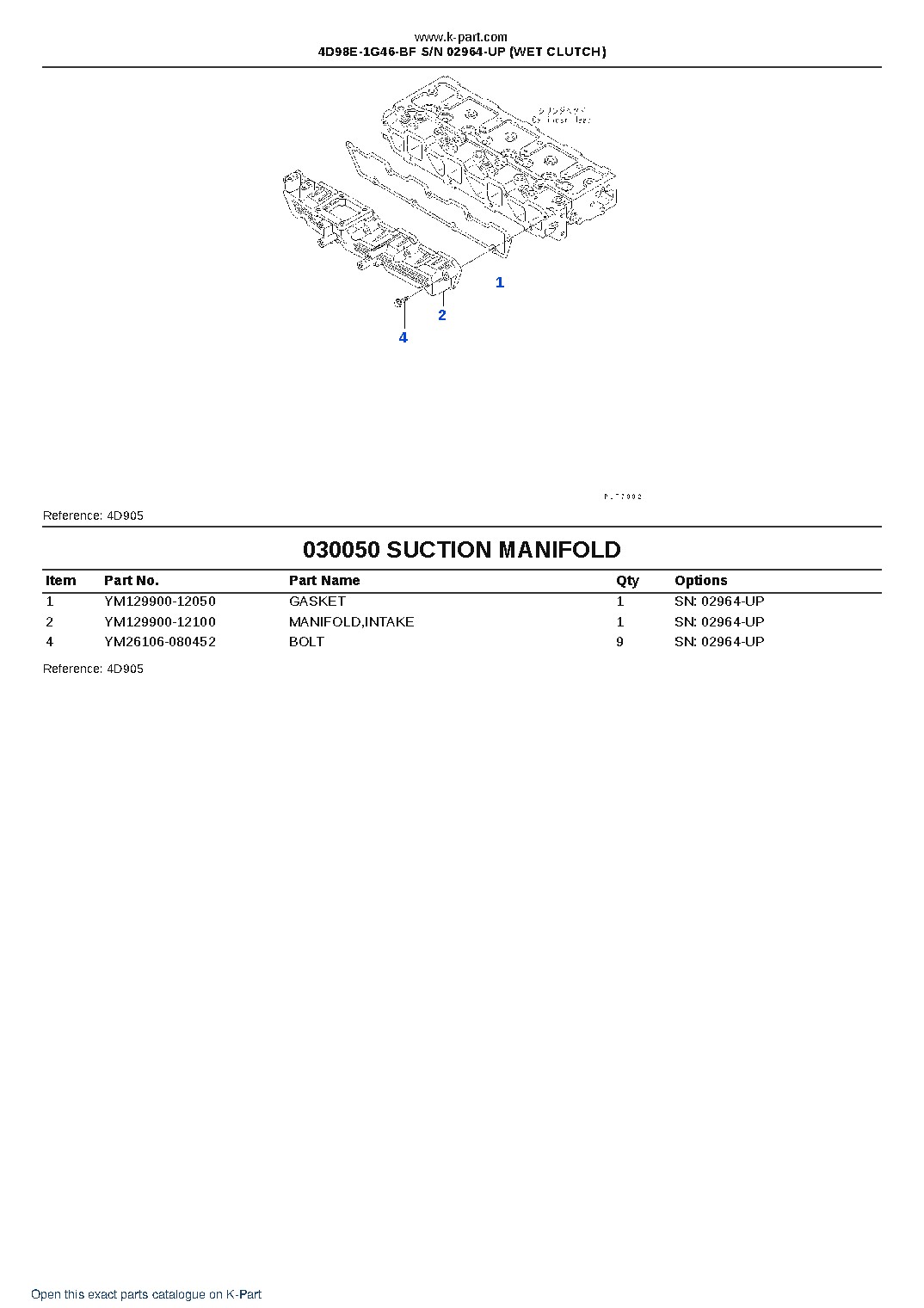 4D98E-1G46-BF S/N 02964-UP (WET CLUTCH) – sample page 6 4D98E-1G46-BF S/N 02964-UP (WET CLUTCH) – sample page 6