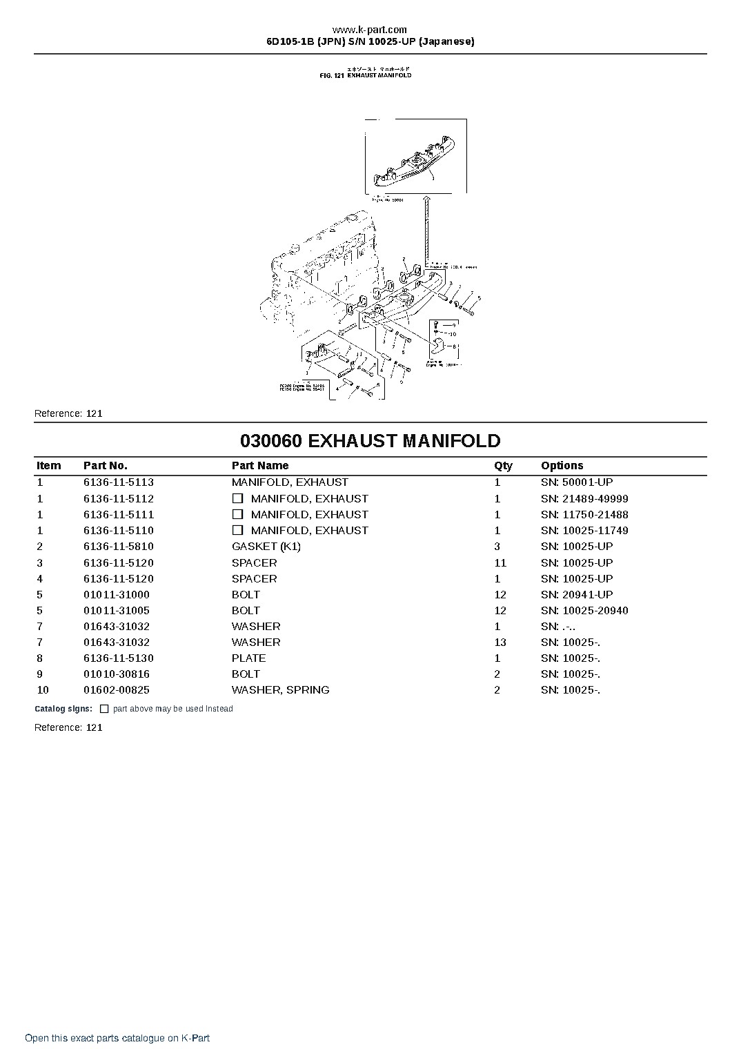 6D105-1B (JPN)  S/N 10025-UP (Japanese) – sample page 8
