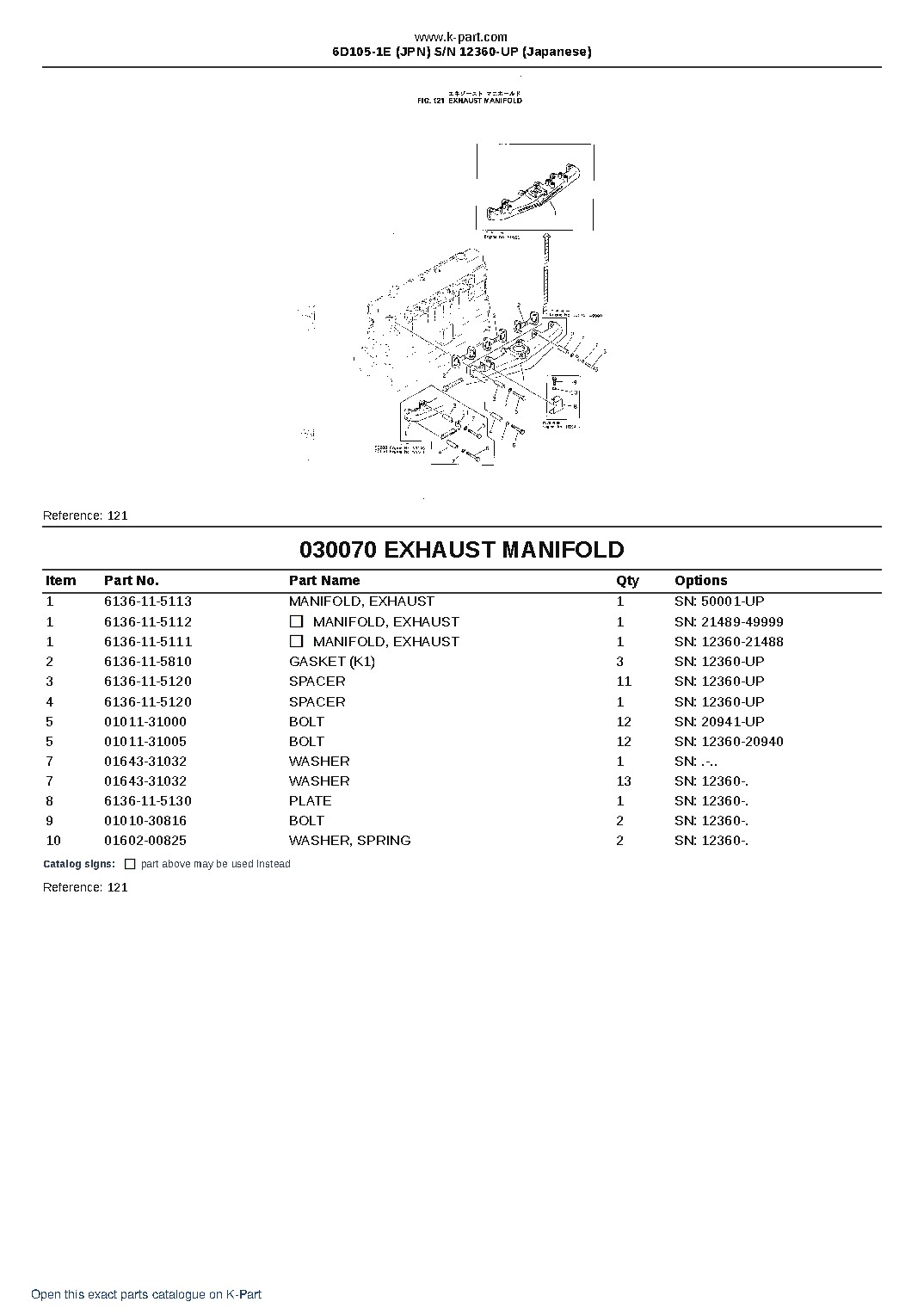 6D105-1E (JPN)  S/N 12360-UP (Japanese) – sample page 8