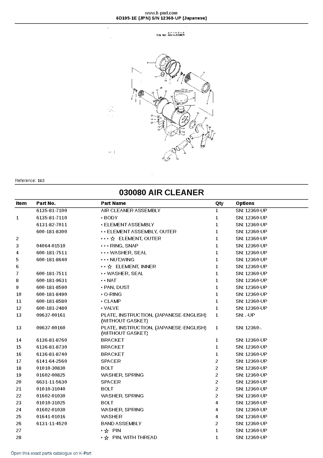 6D105-1E (JPN)  S/N 12360-UP (Japanese) – sample page 9