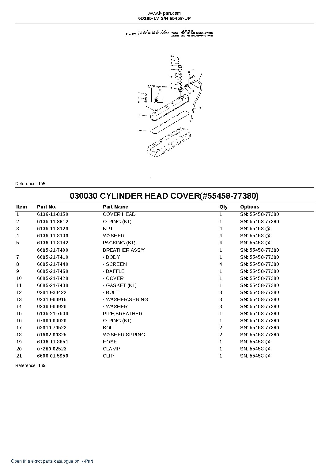 6D105-1V S/N 55458-UP – sample page 4 6D105-1V S/N 55458-UP – sample page 4