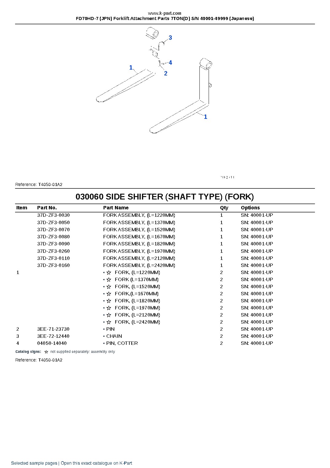 FD70HD-7 (JPN) Forklift Attachment Parts 7TON(D) S/N 40001-49999 (Japanese) – sample page 6 FD70HD-7 (JPN) Forklift Attachment Parts 7TON(D) S/N 40001-49999 (Japanese) – sample page 6