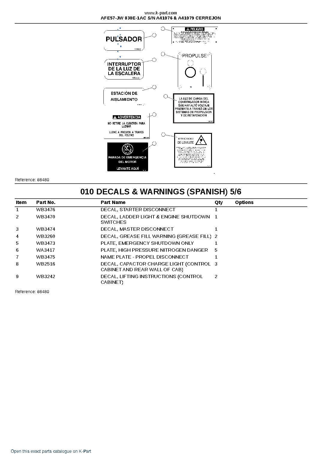 AFE57-JW 830E-1AC S/N A41076 & A41079 CERREJON – sample page 5 AFE57-JW 830E-1AC S/N A41076 & A41079 CERREJON – sample page 5