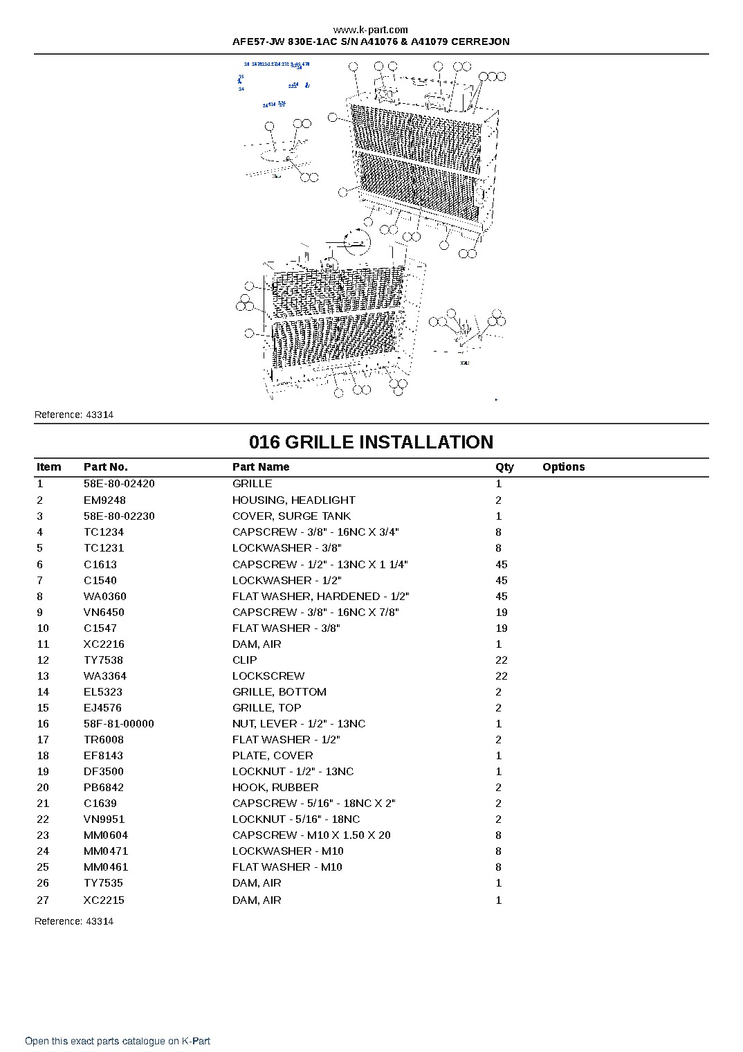 AFE57-JW 830E-1AC S/N A41076 & A41079 CERREJON – sample page 8 AFE57-JW 830E-1AC S/N A41076 & A41079 CERREJON – sample page 8