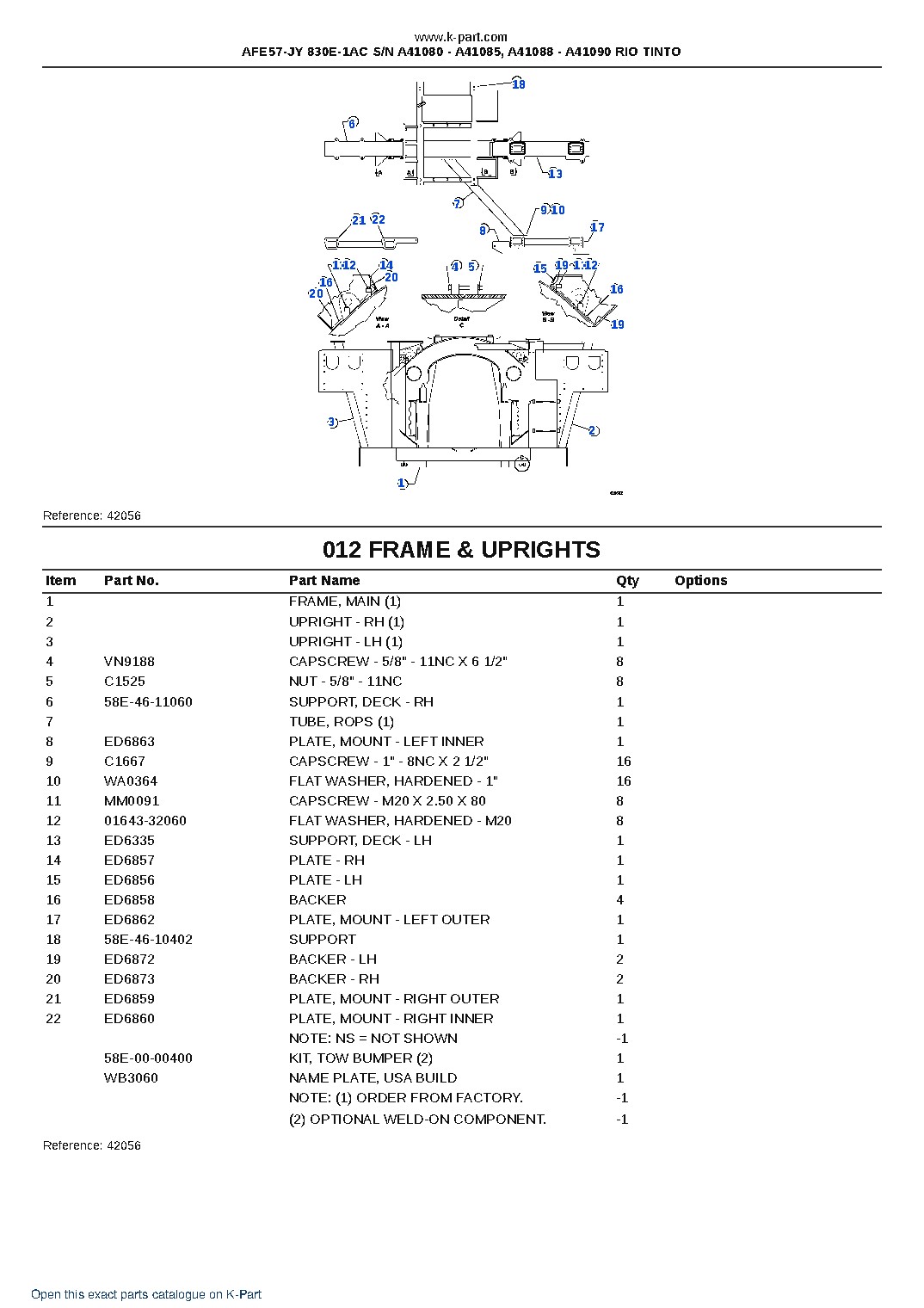 AFE57-JY 830E-1AC S/N A41080 – A41085, A41088 – A41090 RIO TINTO – sample page 6 AFE57-JY 830E-1AC S/N A41080 – A41085, A41088 – A41090 RIO TINTO – sample page 6