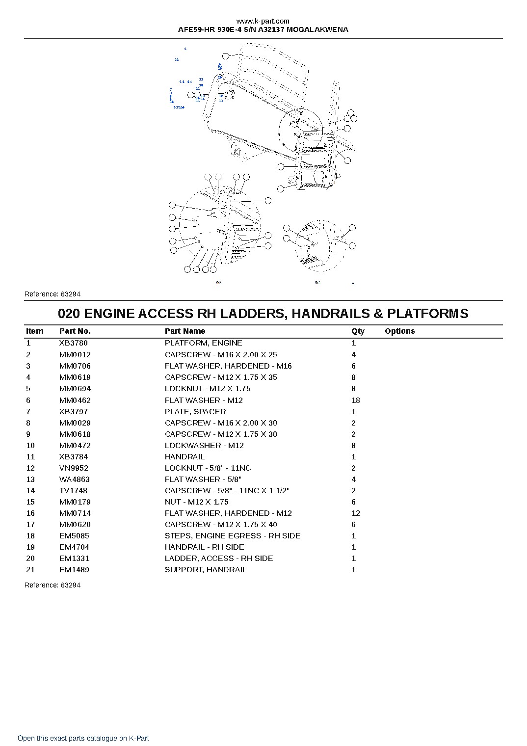 AFE59-HR 930E-4 S/N A32137  MOGALAKWENA – sample page 10