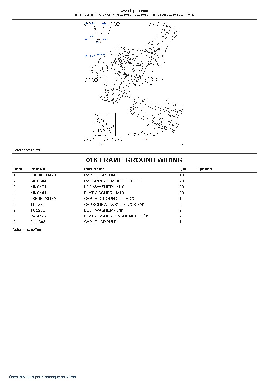 AFE62-BX 930E-4SE S/N A32125 – A32126, A32128 – A32129 EPSA – sample page 8 AFE62-BX 930E-4SE S/N A32125 – A32126, A32128 – A32129 EPSA – sample page 8