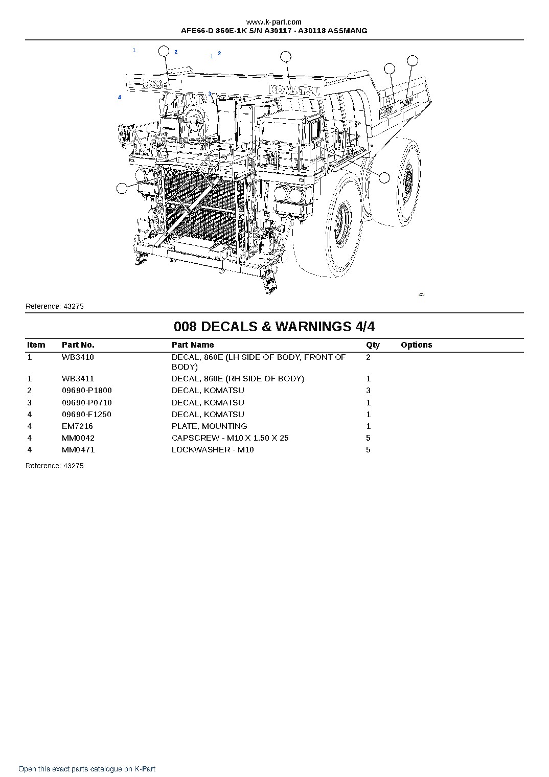 AFE66-D 860E-1K S/N A30117 – A30118  ASSMANG – sample page 4