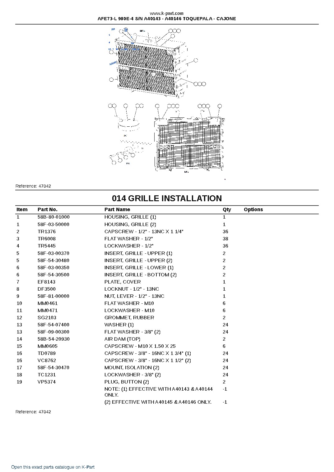 AFE73-L 980E-4 S/N A40143 – A40146  TOQUEPALA – CAJONE – sample page 7