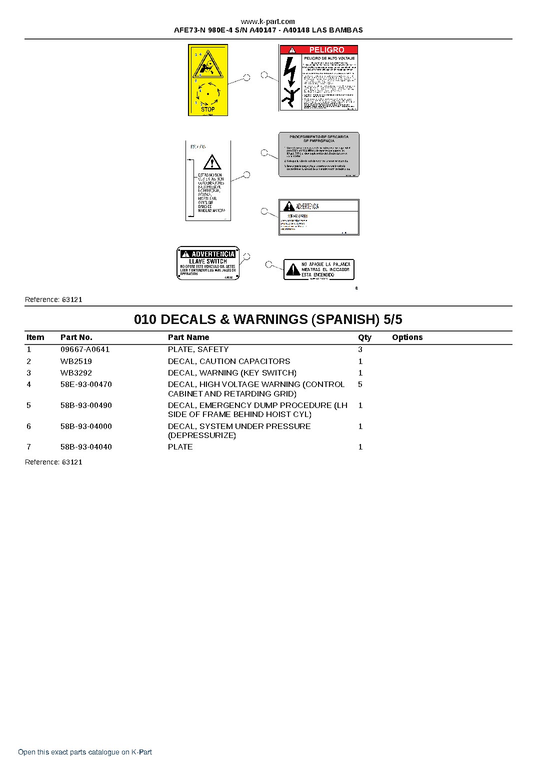 AFE73-N 980E-4 S/N A40147 – A40148  LAS BAMBAS – sample page 5