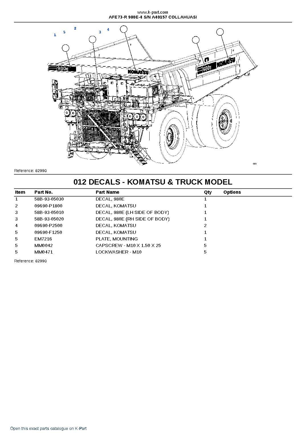 AFE73-R 980E-4 S/N A40157  COLLAHUASI – sample page 6