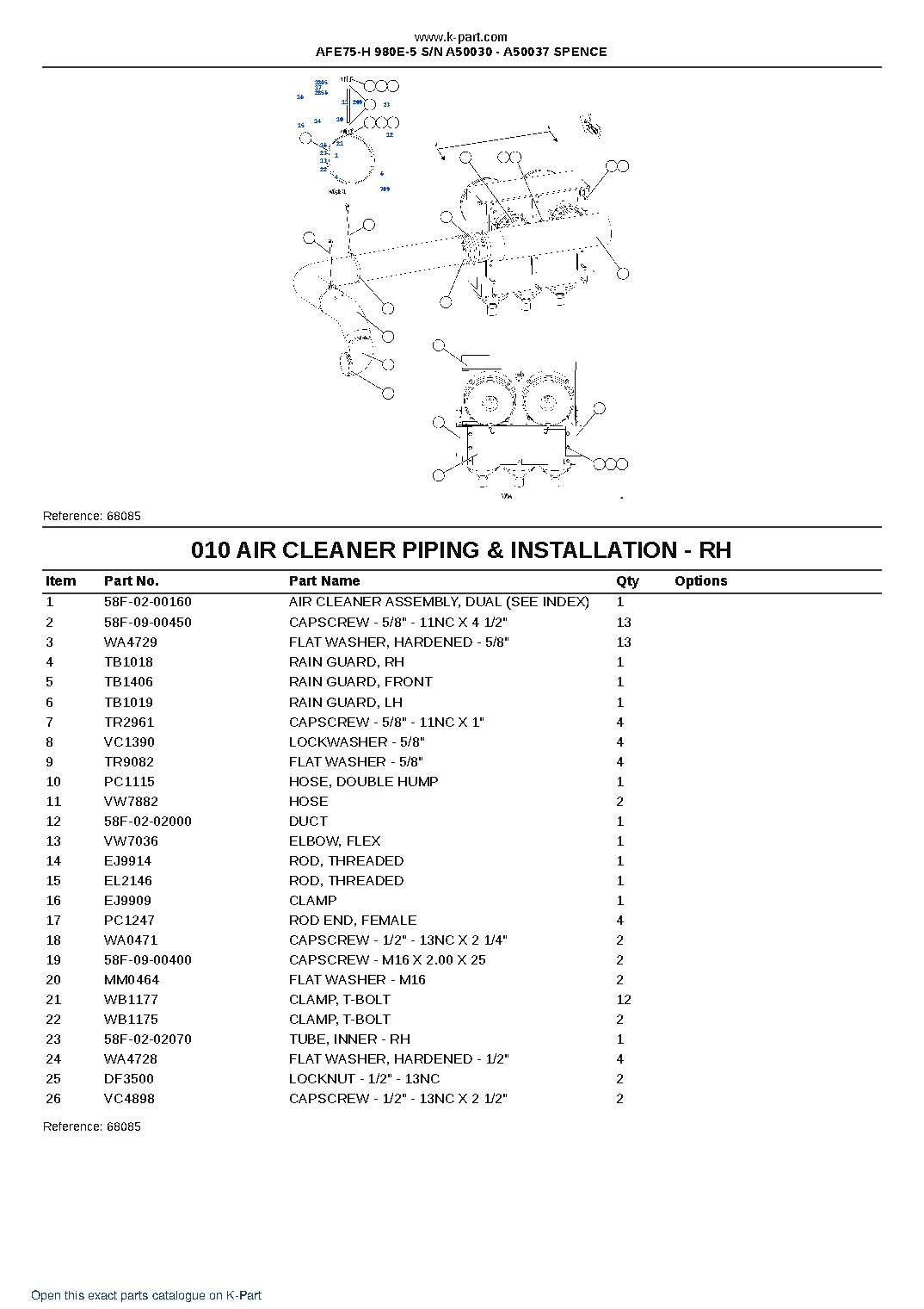 AFE75-H 980E-5 S/N A50030 – A50037 SPENCE – sample page 7 AFE75-H 980E-5 S/N A50030 – A50037 SPENCE – sample page 7