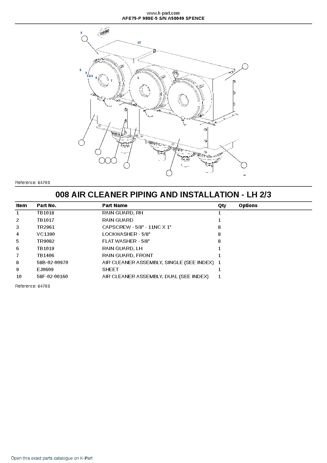 AFE75-P 980E-5 S/N A50049 SPENCE – sample page 5 AFE75-P 980E-5 S/N A50049 SPENCE – sample page 5