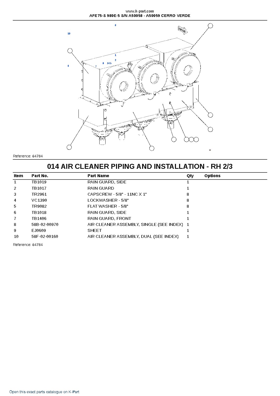 AFE75-S 980E-5 S/N A50058 – A50059  CERRO VERDE – sample page 8