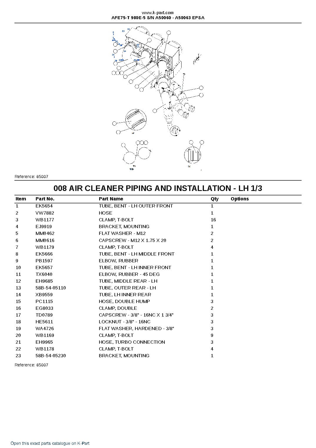AFE75-T 980E-5 S/N A50060 – A50063  EPSA – sample page 4