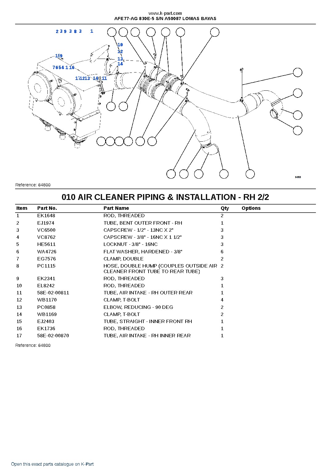 AFE77-AG 830E-5 S/N A50087  LOMAS BAYAS – sample page 6