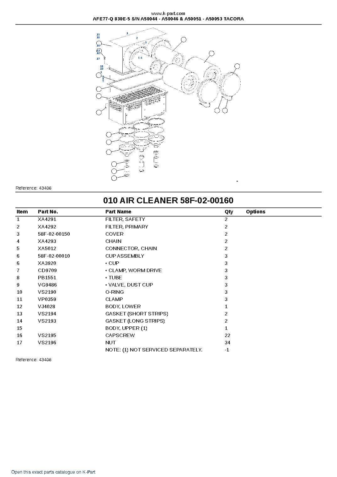 AFE77-Q 830E-5 S/N A50044 – A50046 & A50051 – A50053  TACORA – sample page 7