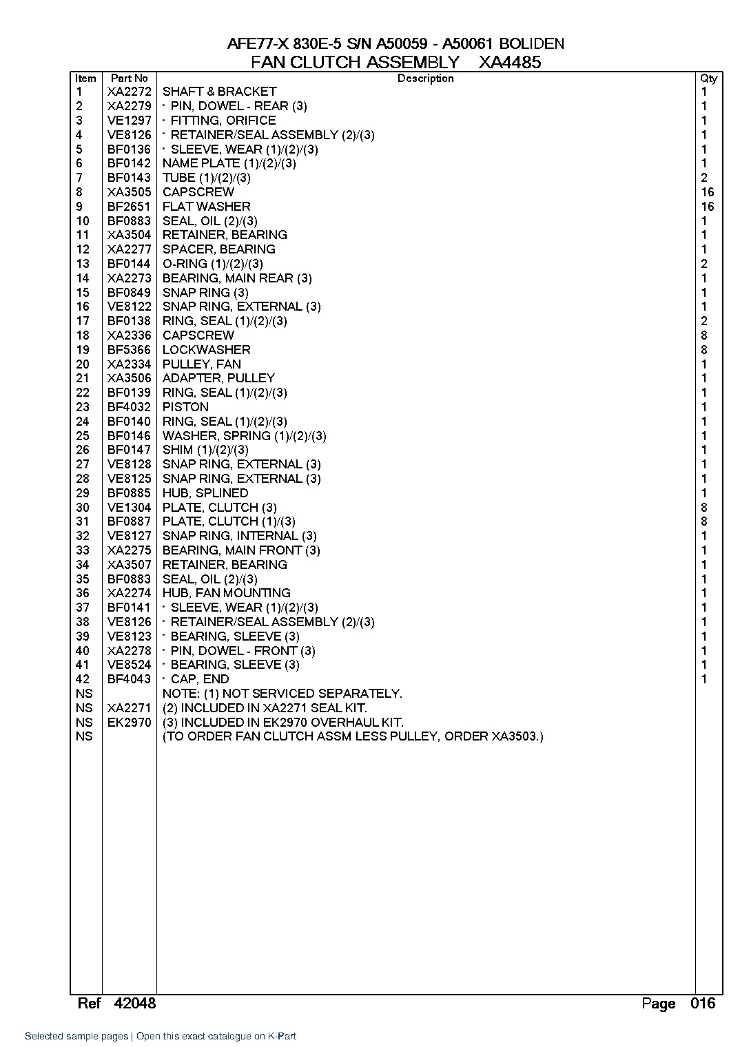 AFE77-X 830E-5 S/N A50059 – A50061 BOLIDEN – sample page 6