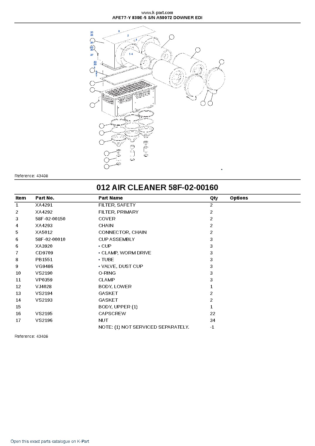AFE77-Y 830E-5 S/N A50072  DOWNER EDI – sample page 7