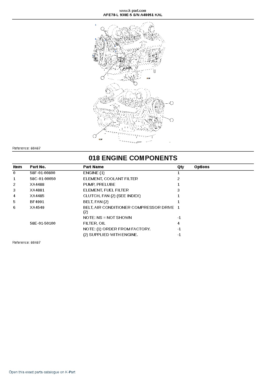 AFE78-L 930E-5 S/N A40051  KAL – sample page 9