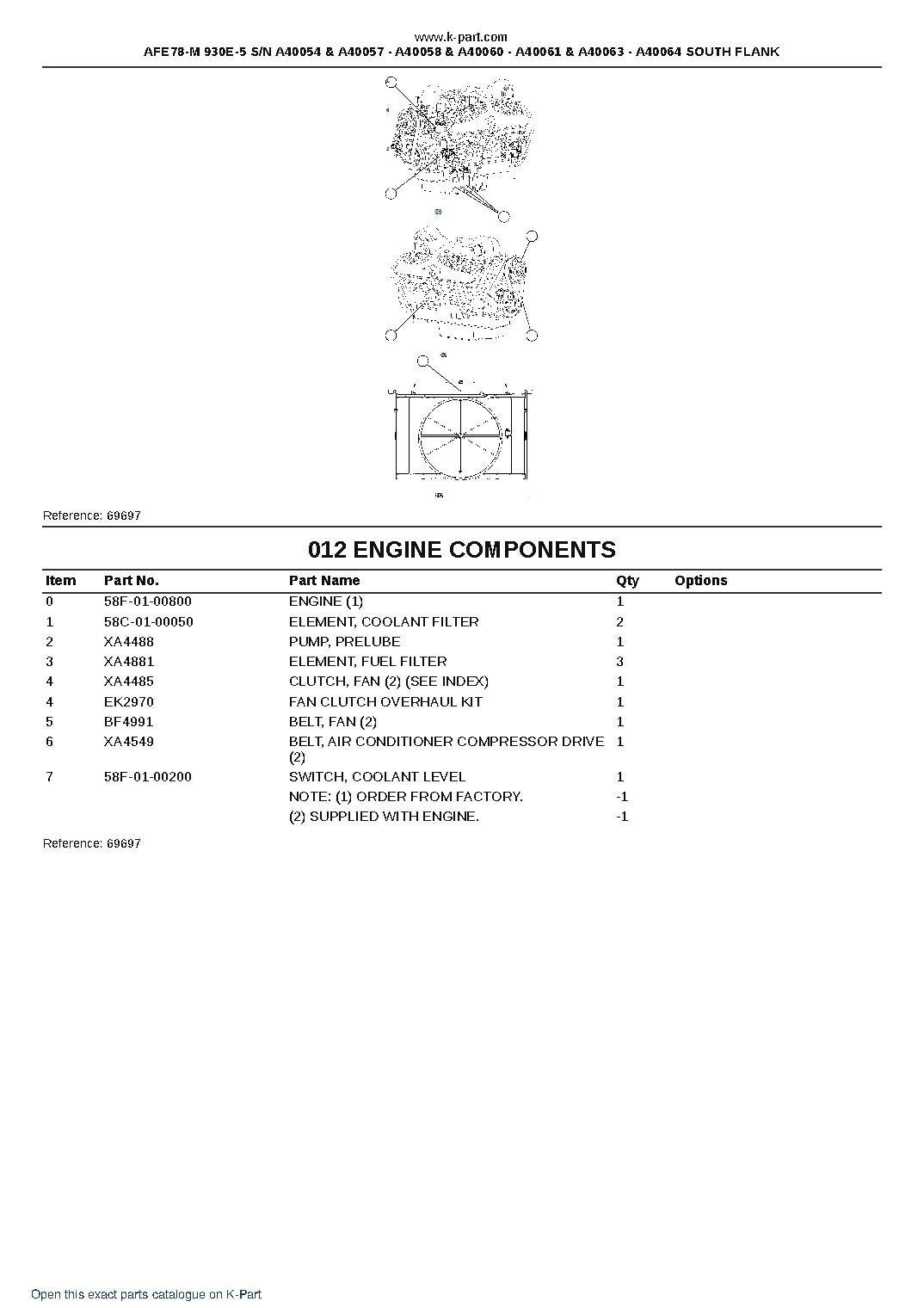 AFE78-M 930E-5 S/N A40054 & A40057 – A40058 & A40060 – A40061 & A40063 – A40064  SOUTH FLANK – sample page 6