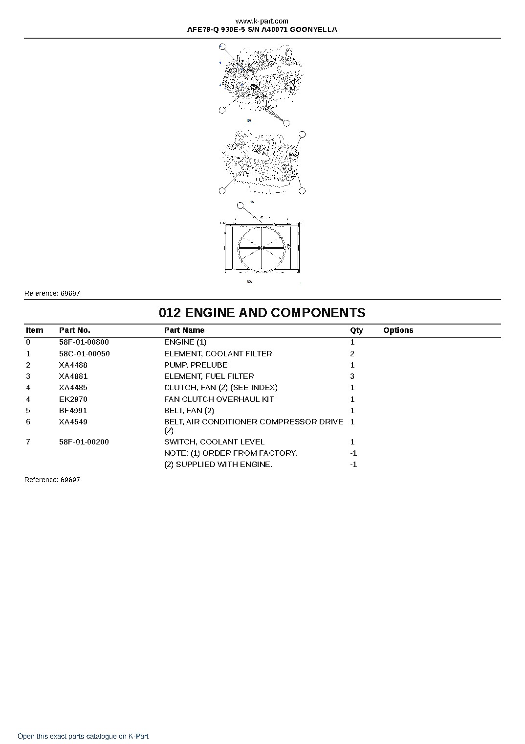 AFE78-Q 930E-5 S/N A40071  GOONYELLA – sample page 6