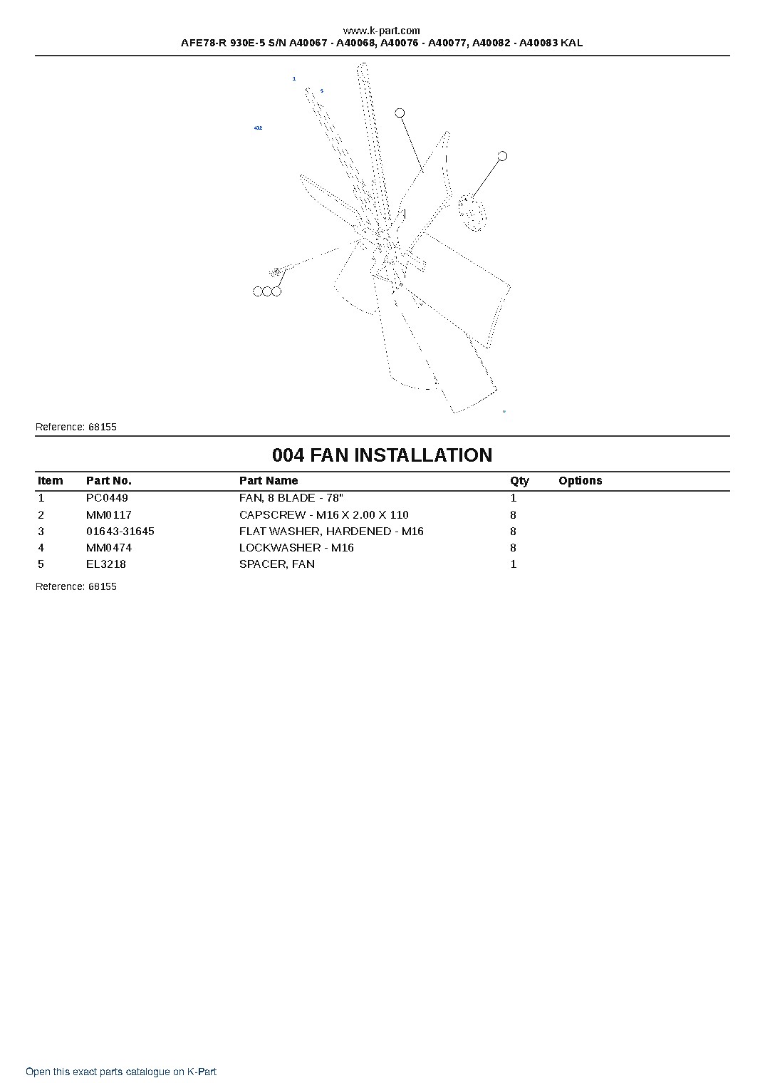AFE78-R 930E-5 S/N A40067 – A40068, A40076 – A40077, A40082 – A40083  KAL – sample page 2