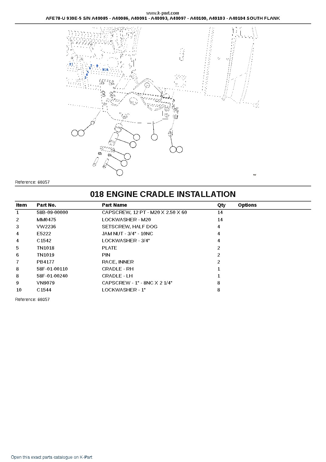 AFE78-U 930E-5 S/N A40085 – A40086, A40091 – A40093, A40097 – A40100, A40103 – A40104 SOUTH FLANK – sample page 10 AFE78-U 930E-5 S/N A40085 – A40086, A40091 – A40093, A40097 – A40100, A40103 – A40104 SOUTH FLANK – sample page 10