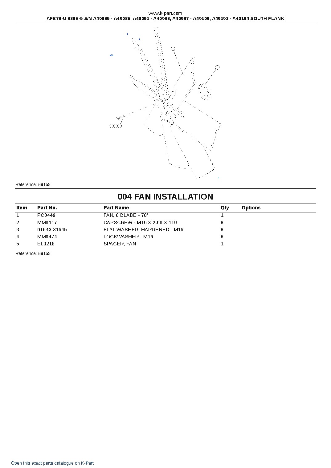 AFE78-U 930E-5 S/N A40085 – A40086, A40091 – A40093, A40097 – A40100, A40103 – A40104 SOUTH FLANK – sample page 2 AFE78-U 930E-5 S/N A40085 – A40086, A40091 – A40093, A40097 – A40100, A40103 – A40104 SOUTH FLANK – sample page 2