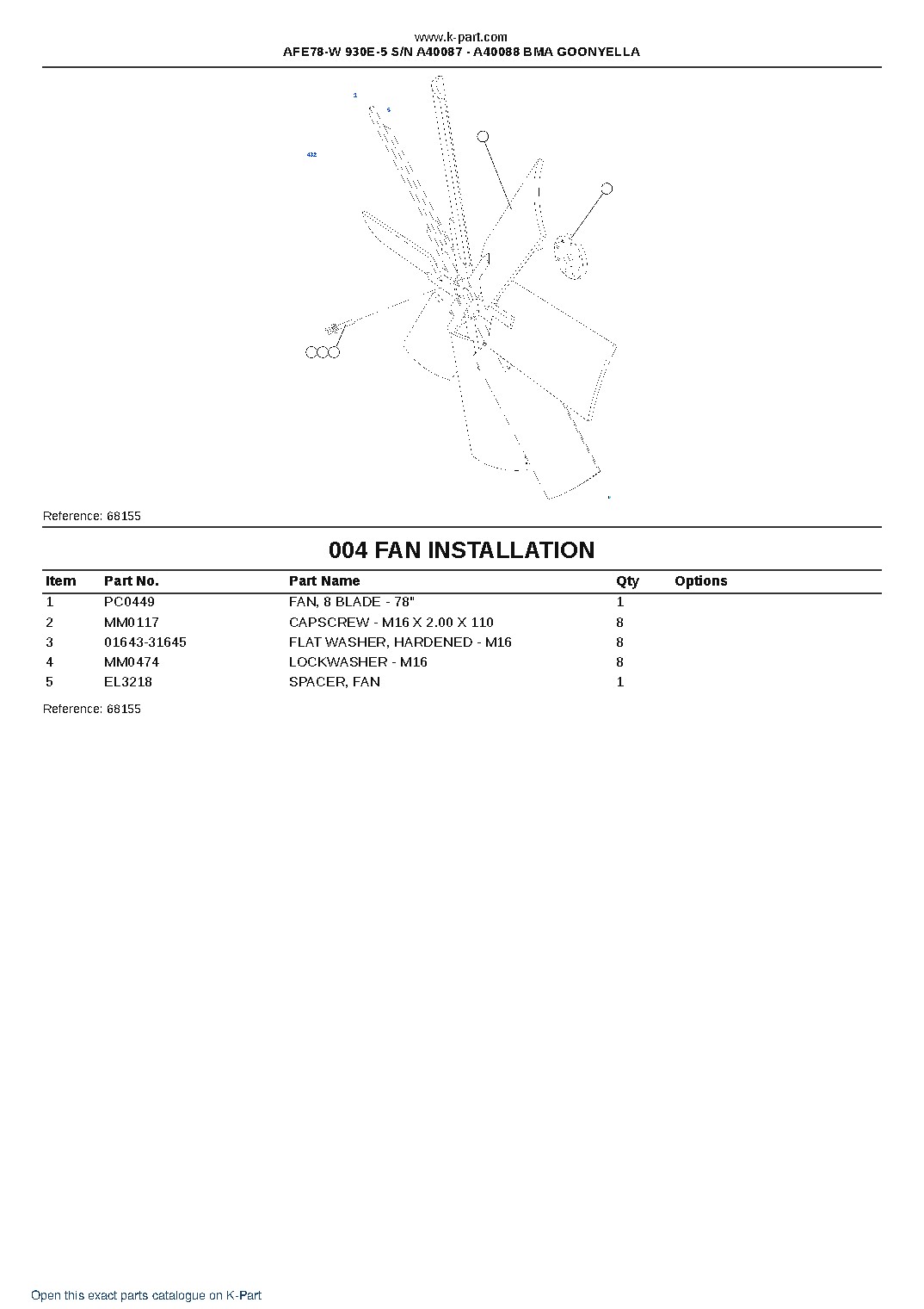 AFE78-W 930E-5 S/N A40087 – A40088  BMA GOONYELLA – sample page 2