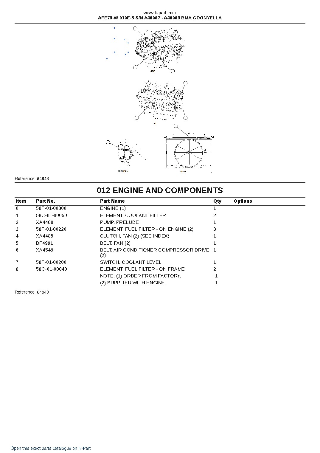 AFE78-W 930E-5 S/N A40087 – A40088  BMA GOONYELLA – sample page 6