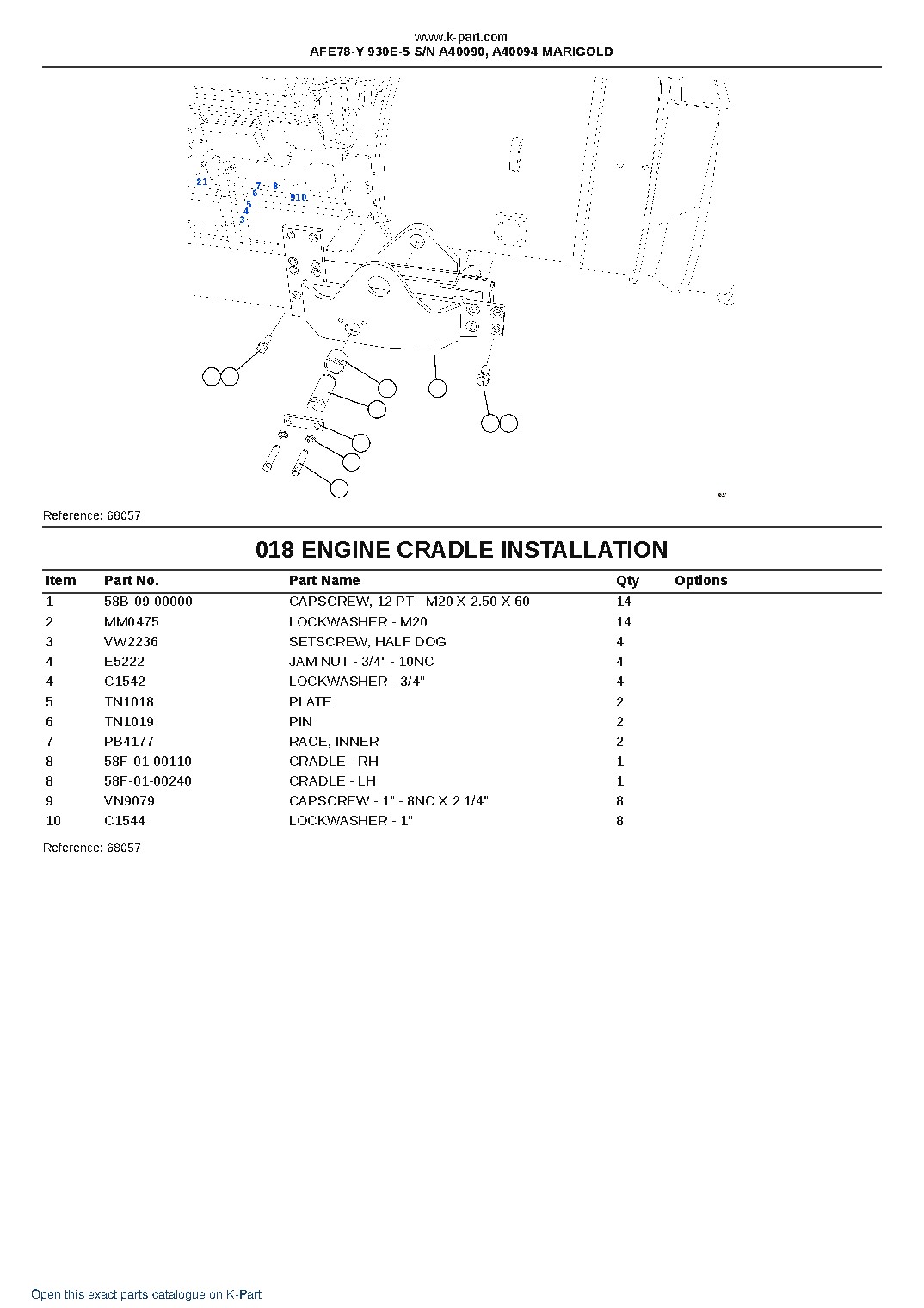 AFE78-Y 930E-5 S/N A40090, A40094  MARIGOLD – sample page 10