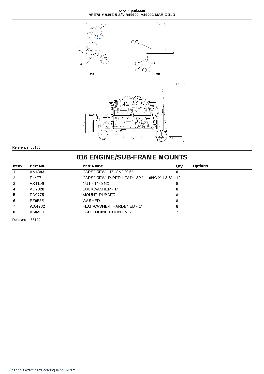 AFE78-Y 930E-5 S/N A40090, A40094  MARIGOLD – sample page 9