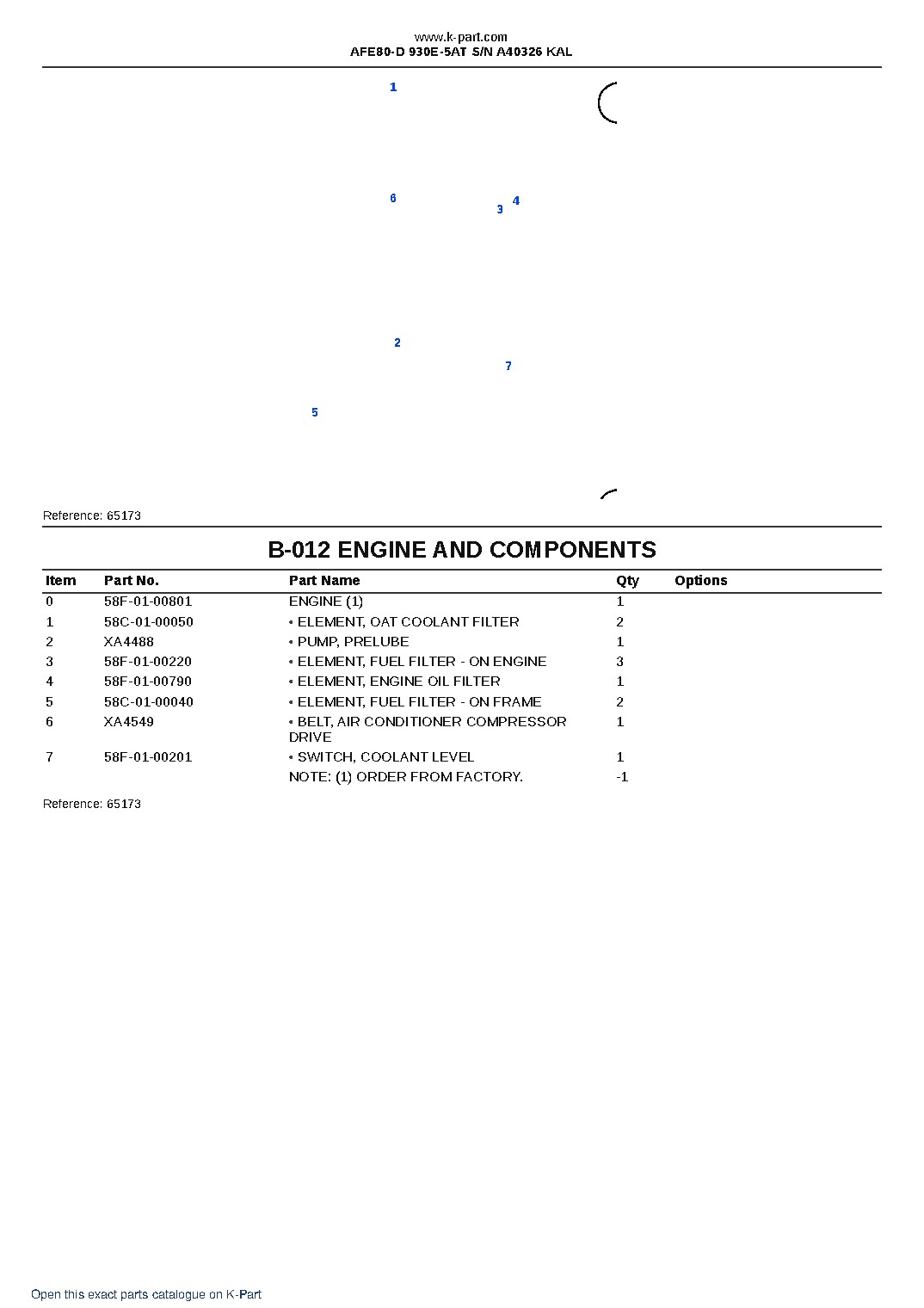 AFE80-D 930E-5AT S/N A40326  KAL – sample page 8