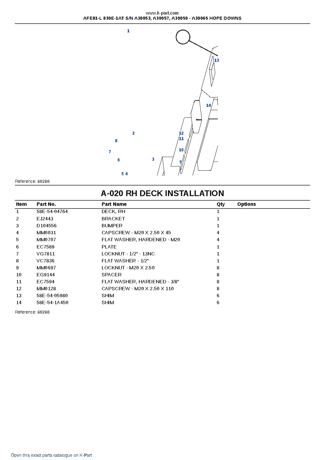 AFE81-L 830E-1AT S/N A30053, A30057, A30059 – A30065  HOPE DOWNS – sample page 10
