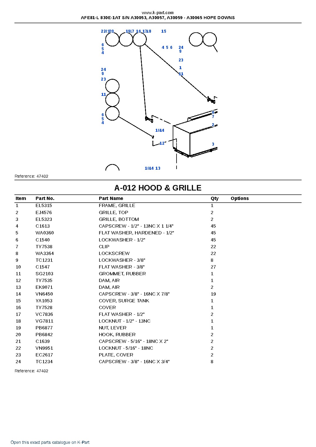 AFE81-L 830E-1AT S/N A30053, A30057, A30059 – A30065  HOPE DOWNS – sample page 6