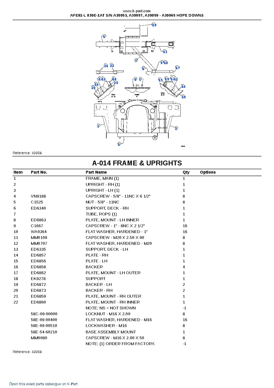 AFE81-L 830E-1AT S/N A30053, A30057, A30059 – A30065  HOPE DOWNS – sample page 7