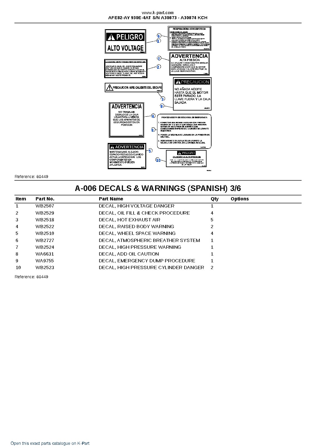 AFE82-AY 930E-4AT S/N A30873 – A30874  KCH – sample page 3