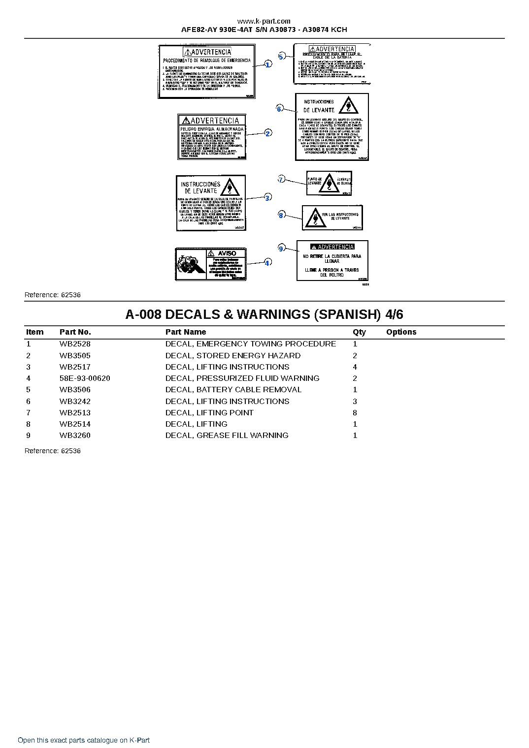 AFE82-AY 930E-4AT S/N A30873 – A30874  KCH – sample page 4