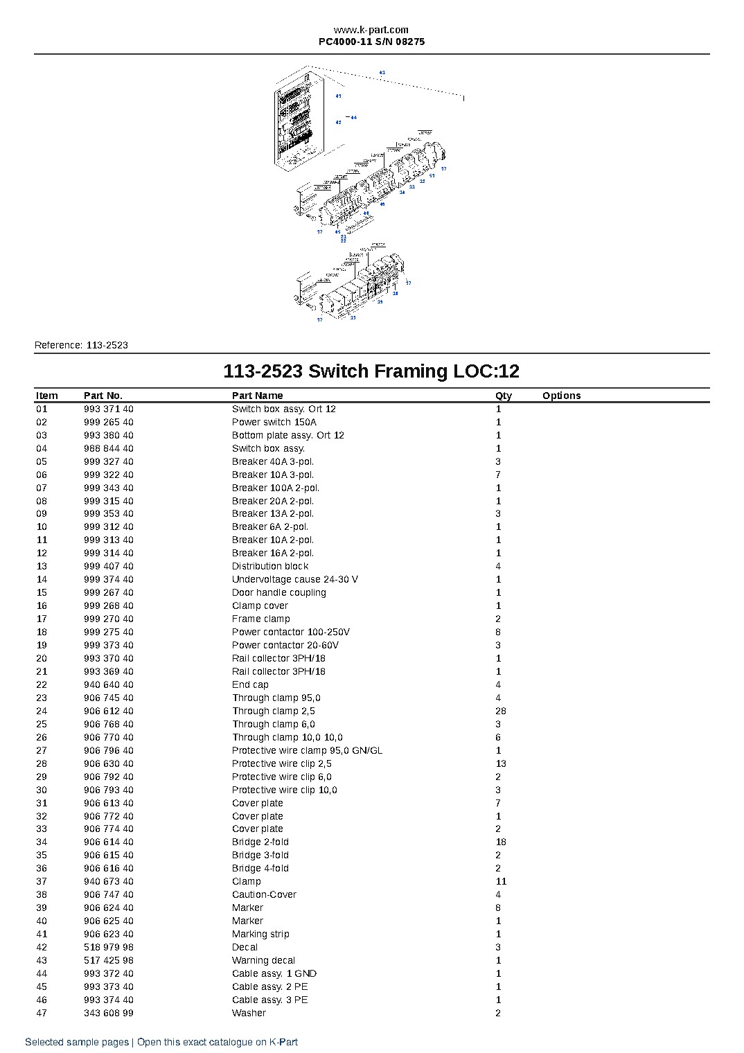 PC4000-11 S/N 08275 – sample page 10 PC4000-11 S/N 08275 – sample page 10