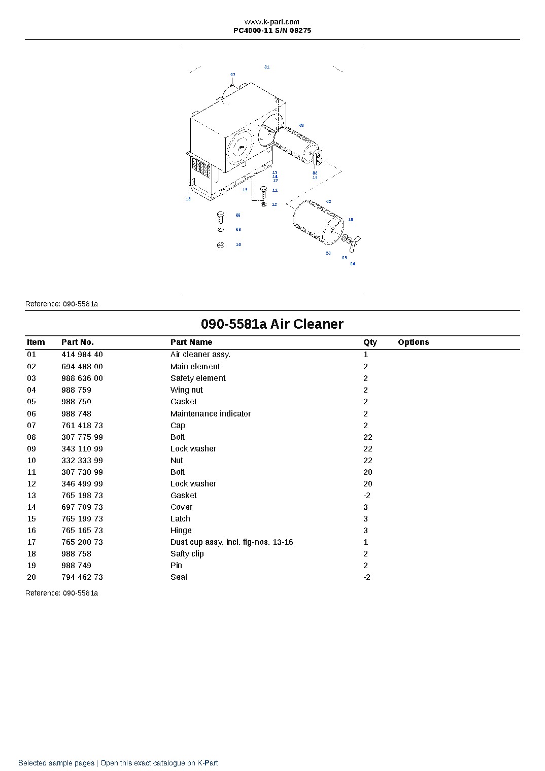 PC4000-11 S/N 08275 – sample page 7 PC4000-11 S/N 08275 – sample page 7