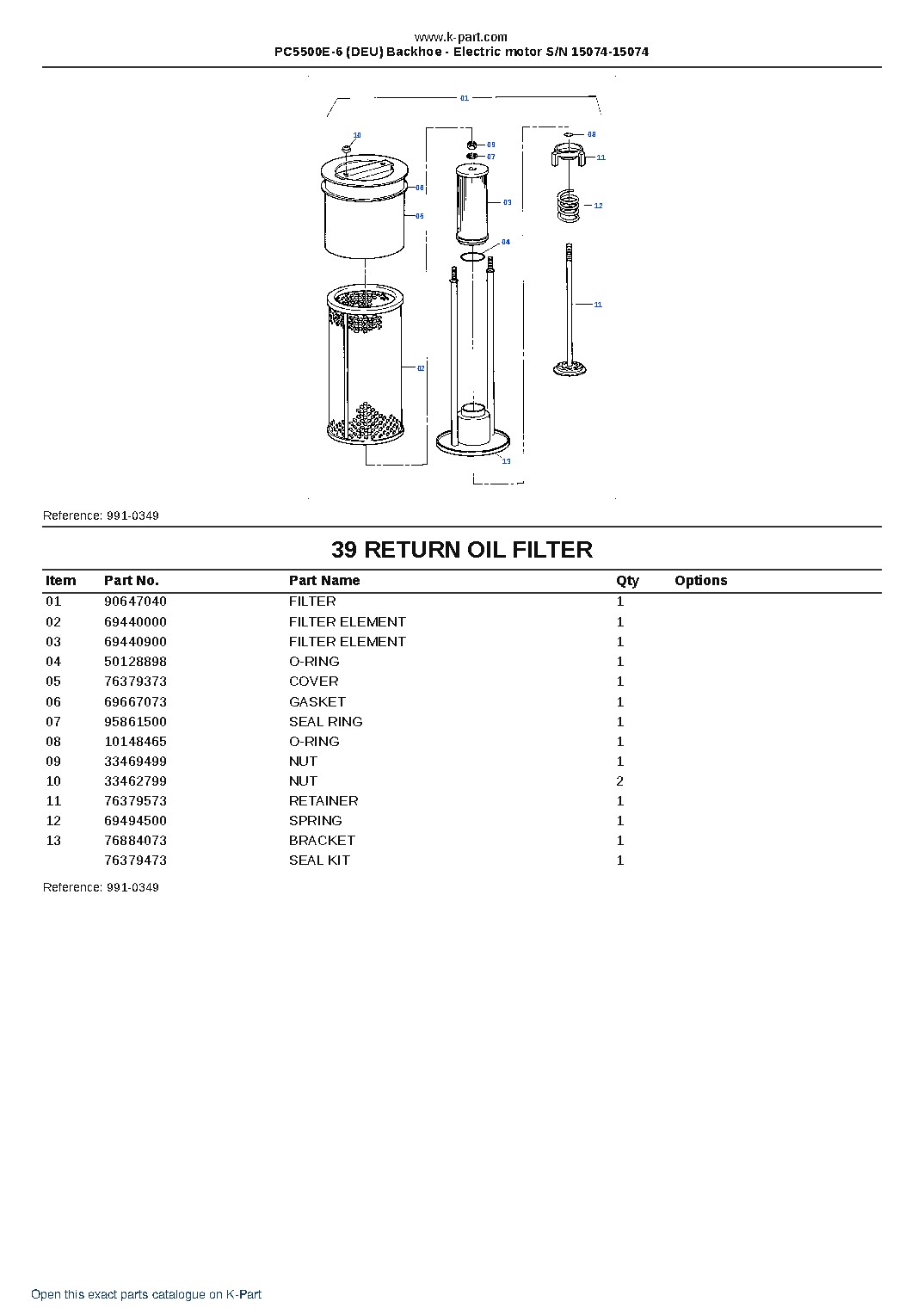PC5500E-6 (DEU) Backhoe – Electric motor S/N 15074-15074 – sample page 5