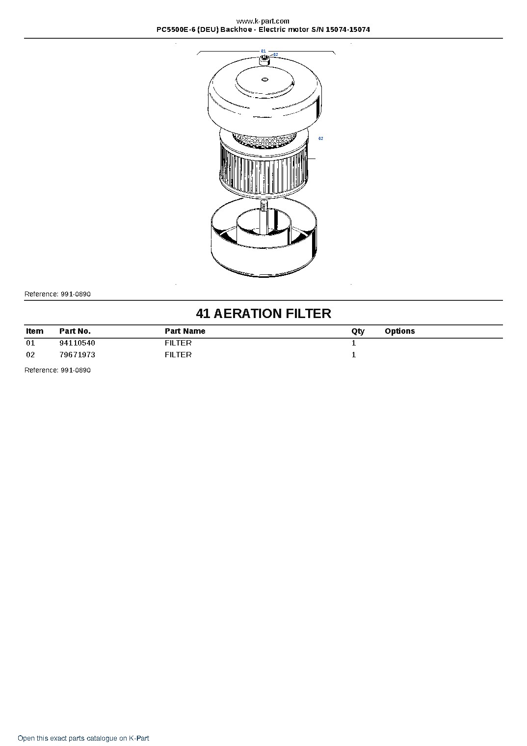 PC5500E-6 (DEU) Backhoe – Electric motor S/N 15074-15074 – sample page 7