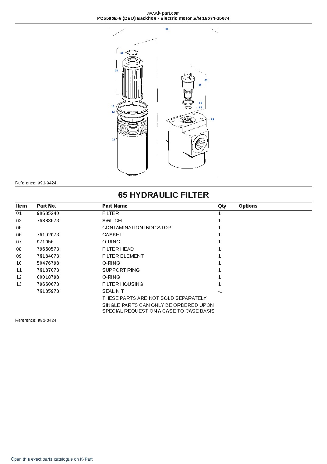 PC5500E-6 (DEU) Backhoe – Electric motor S/N 15074-15074 – sample page 9